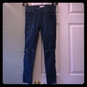 James Jeans dark with rips size 28